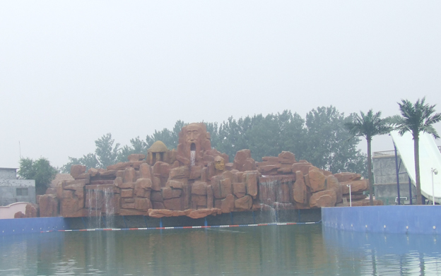 菏澤市炫樂城水上游樂園水泥假山、塑石